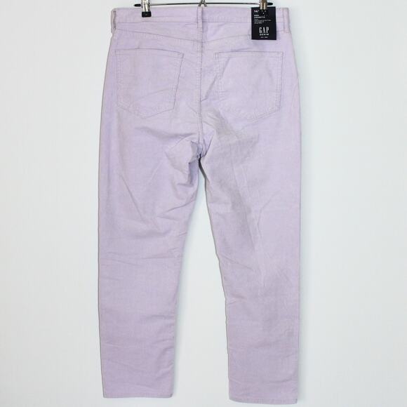 GAP High Rise Cigarette Cords Secret Smoothing Purple 32 NWT - Picture 2 of 5